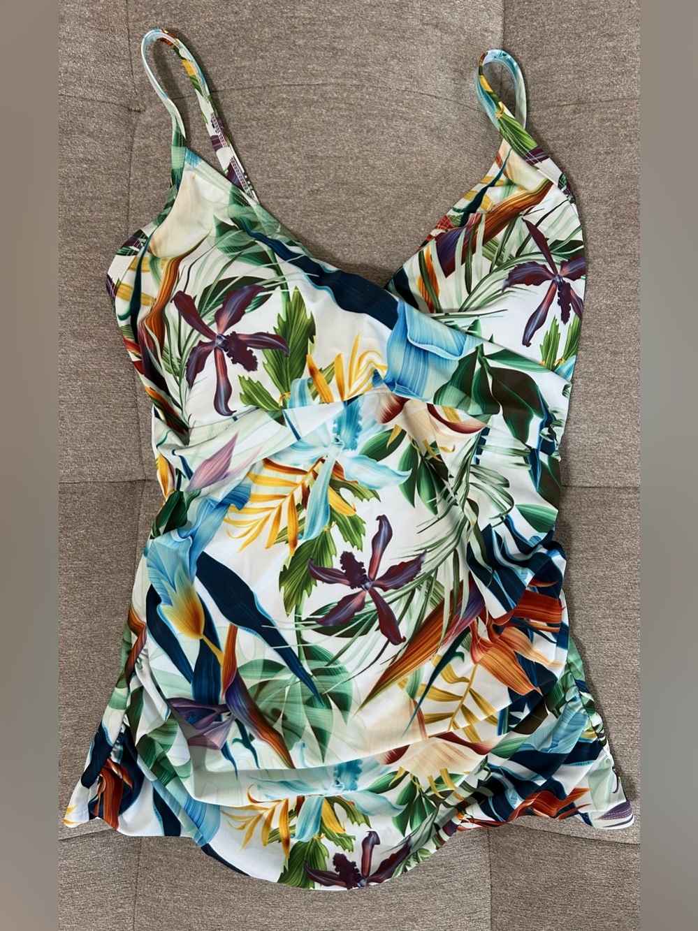 RELLECIGA Tropical Floral Swim Tankini Top only